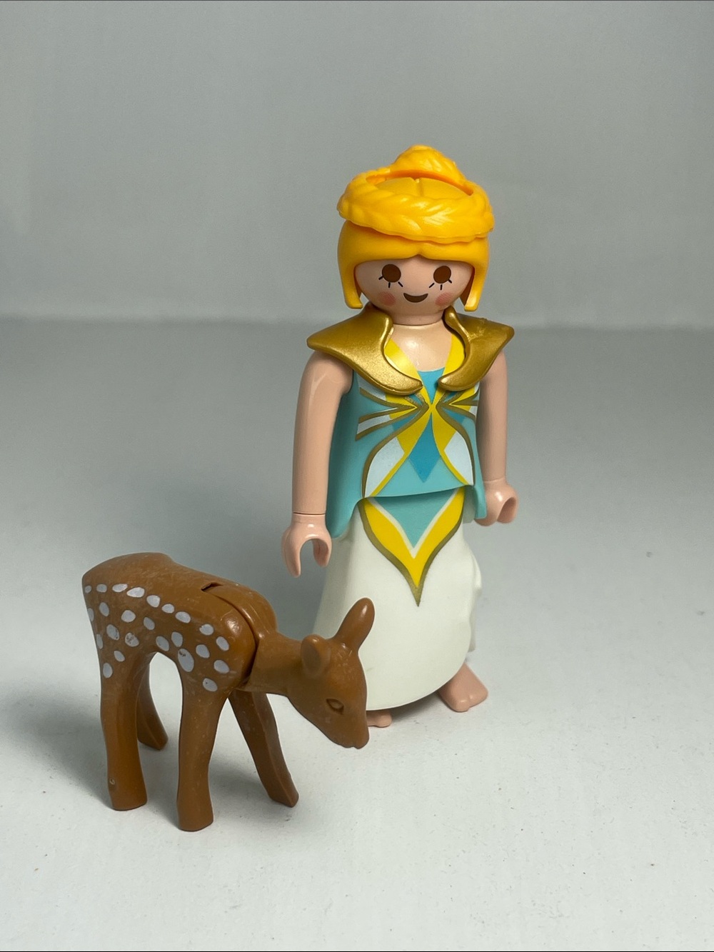 Fantasy Angel Fairy Playmobil Figure with Brown Baby Deer
